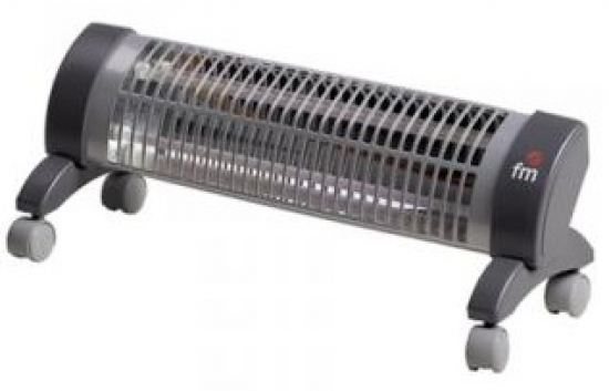 Calefactor infrarrojos FM 2302R, 1200W, pie, con ruedas